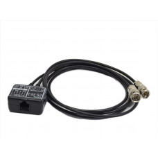 Mini Balun com Rabicho Coaxial BNC Macho/RJ45