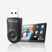 Ottocast Adaptador Mini Sem Fio CarPlay/Android Auto USB
