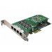 Sangoma A104DE - PCI Express com 4 Portas E1/T1/J1 e Cancelamento de Eco